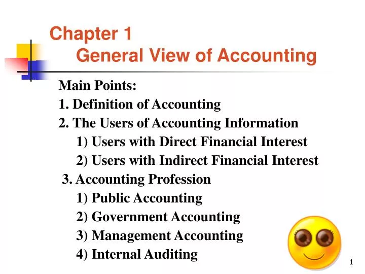 chapter 1 general view of accounting