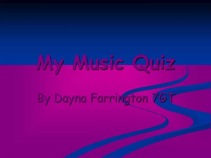 my music quiz