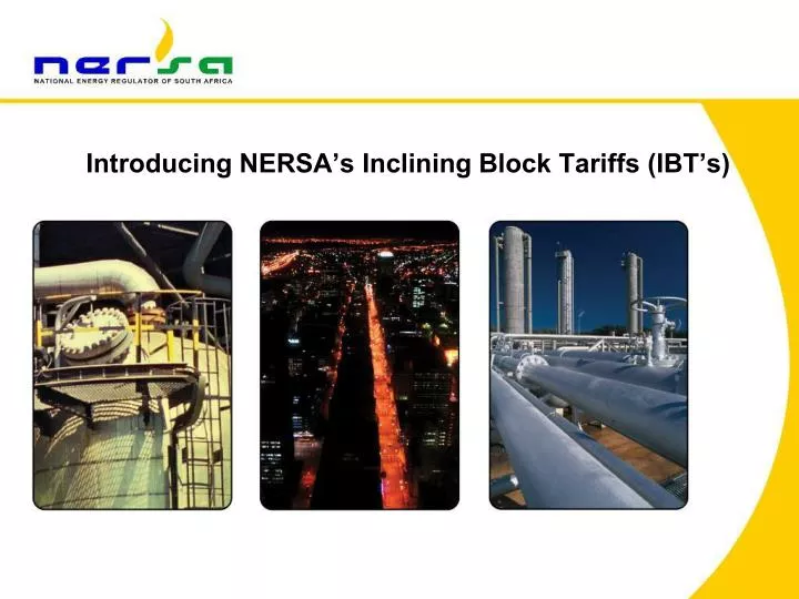 introducing nersa s inclining block tariffs ibt s