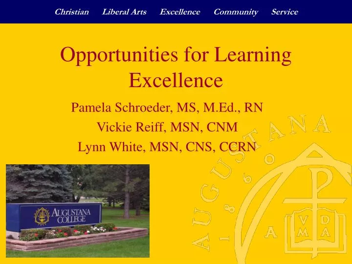 opportunities for learning excellence