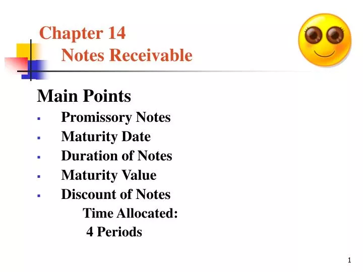 chapter 14 notes receivable