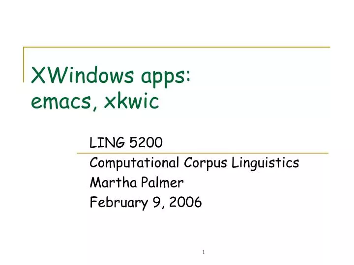 xwindows apps emacs xkwic