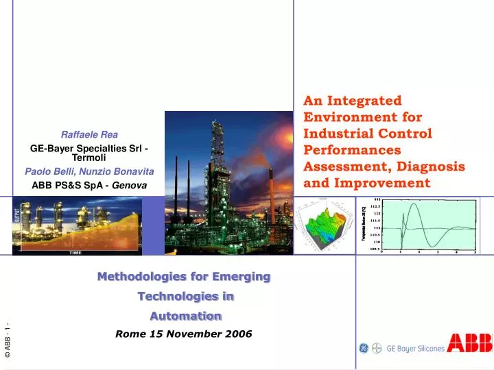 an integrated environment for industrial control performances assessment diagnosis and improvement