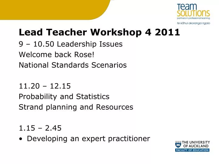 lead teacher workshop 4 2011