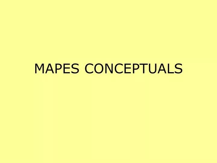 mapes conceptuals