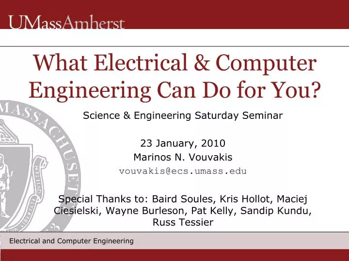 what electrical computer engineering can do for you