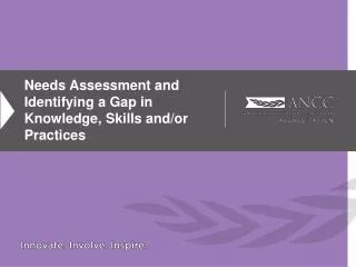 Needs Assessment and Identifying a Gap in Knowledge, Skills and/or Practices