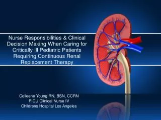 Colleene Young RN, BSN, CCRN PICU Clinical Nurse IV Childrens Hospital Los Angeles