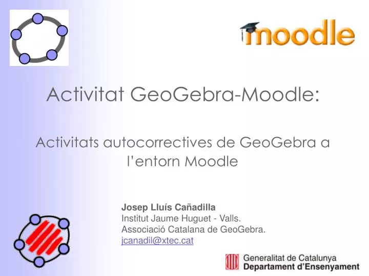 activitat geogebra moodle activitats autocorrectives de geogebra a l entorn moodle