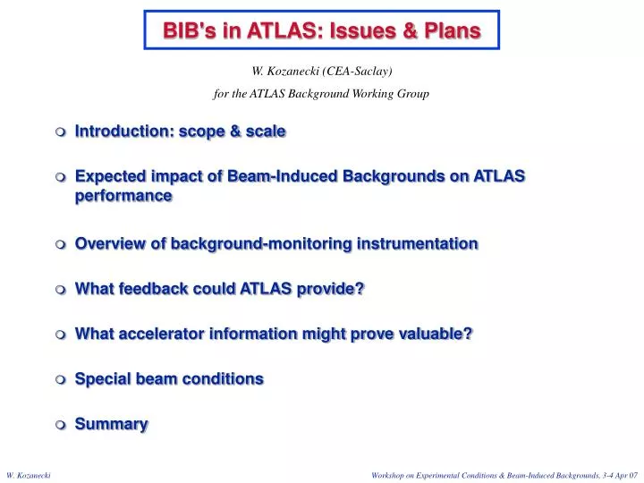 bib s in atlas issues plans