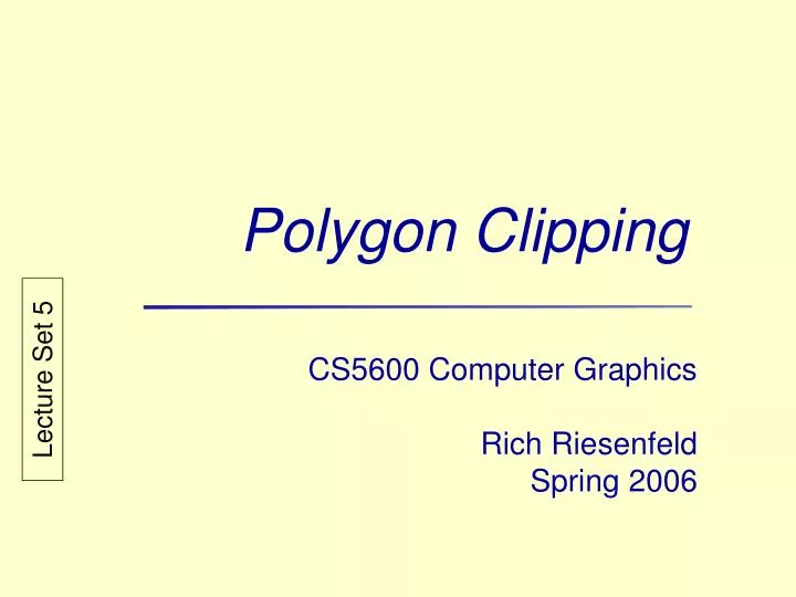 polygon clipping