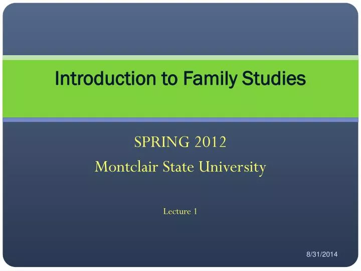 introduction to family studies