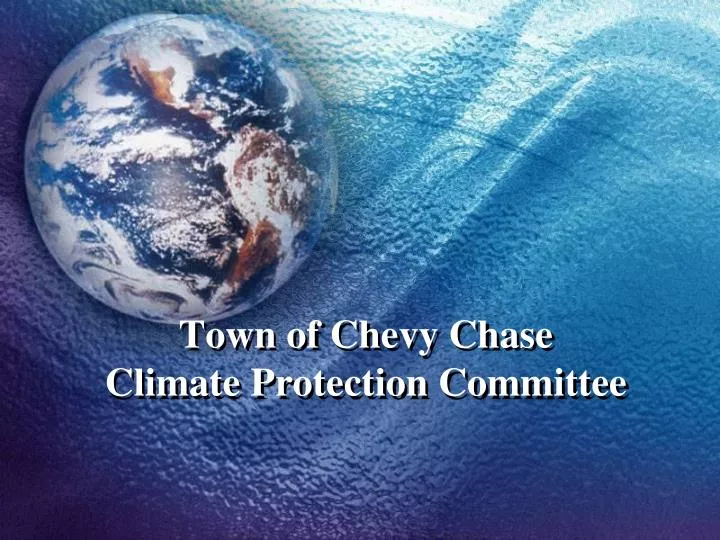 town of chevy chase climate protection committee