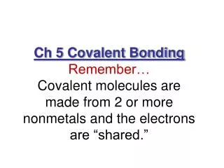 Diatomic Molecules