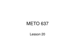 METO 637