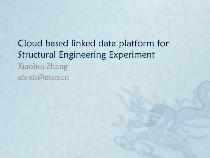 cloud based linked data platform for structural engineering experiment