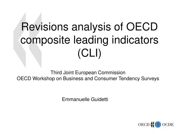 revisions analysis of oecd composite leading indicators cli