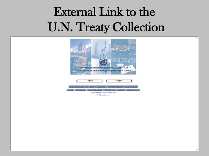 external link to the u n treaty collection