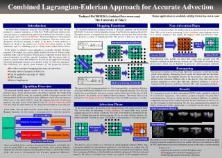 Combined Lagrangian-Eulerian Approach for Accurate Advection