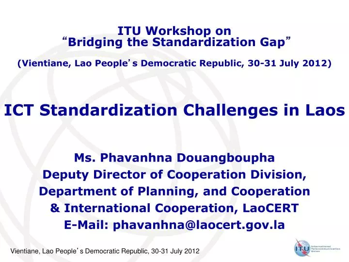 ict standardization challenges in laos
