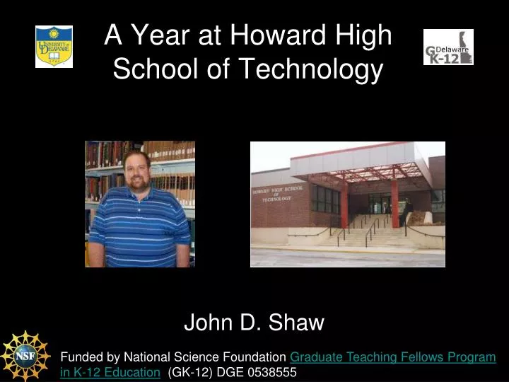 a year at howard high school of technology