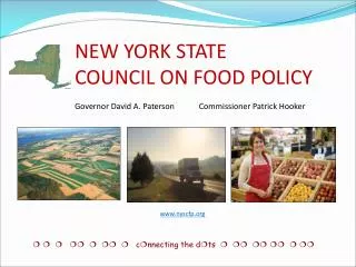 NEW YORK STATE 	COUNCIL ON FOOD POLICY