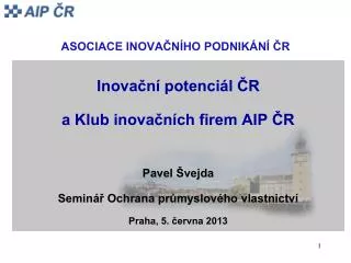 asociace inova n ho podnik n r