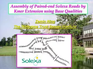 Assembly of Paired-end Solexa Reads by Kmer Extension using Base Qualities
