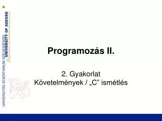 programoz s ii