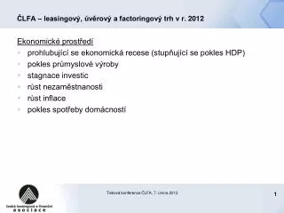 lfa leasingov v rov a factoringov trh v r 2012