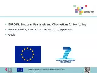 EURO4M: European Reanalysis and Observations for Monitoring