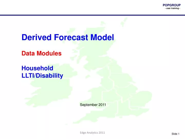 derived forecast model data modules household llti disability