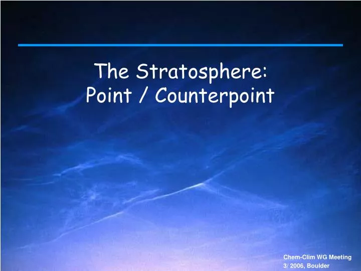 the stratosphere point counterpoint