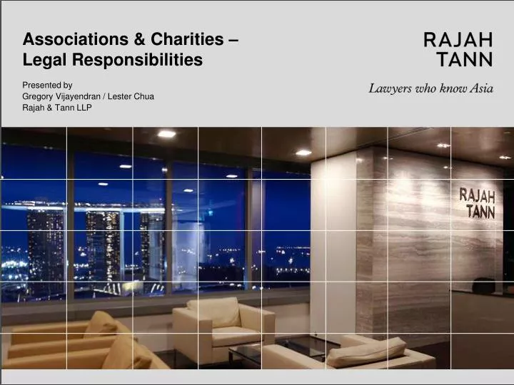 associations charities legal responsibilities