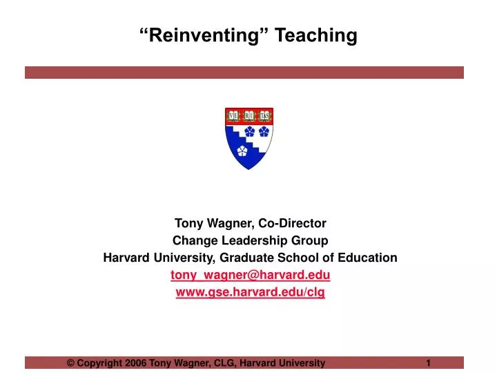 reinventing teaching