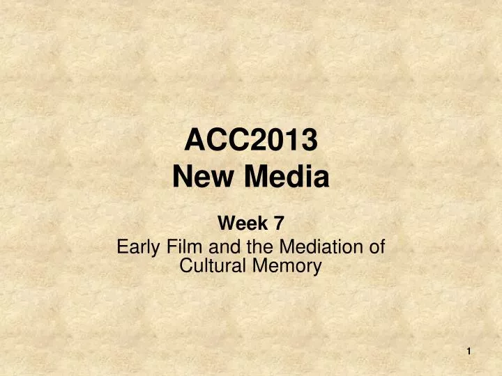 acc2013 new media