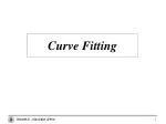 Curve Fitting - slide 1