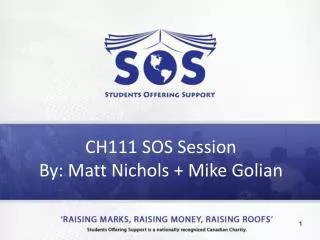 CH111 SOS Study Session