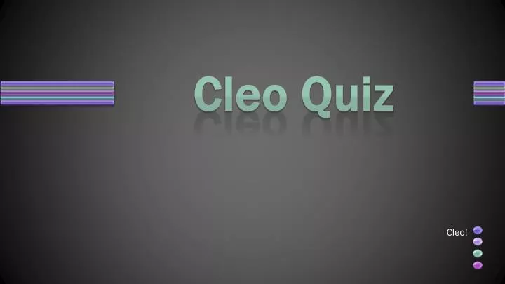 cleo quiz