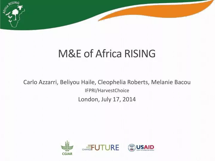 m e of africa rising
