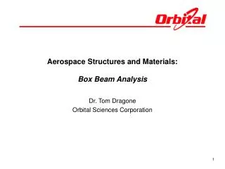 Aerospace Structures and Materials: Box Beam Analysis
