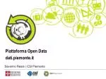 Piattaforma Open Data dati.piemonte.it - slide 1