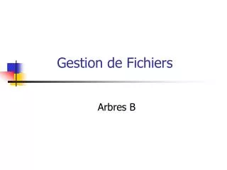 gestion de fichiers