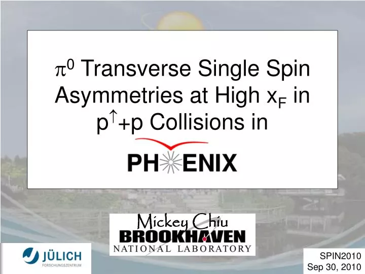 0 transverse single spin asymmetries at high x f in p p collisions in