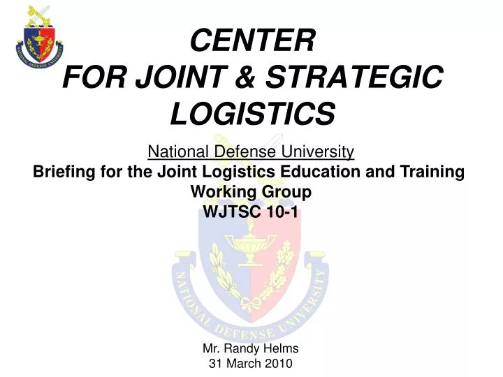 center for joint strategic logistics