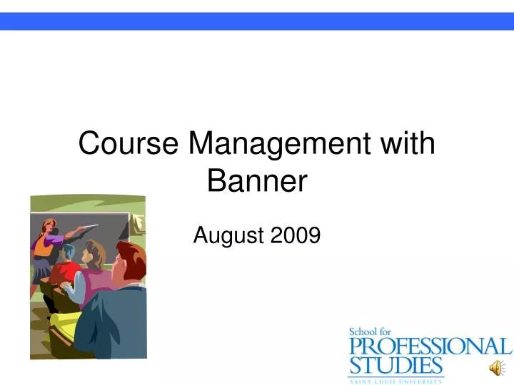 course management with banner
