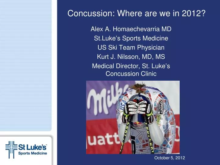 concussion where are we in 2012