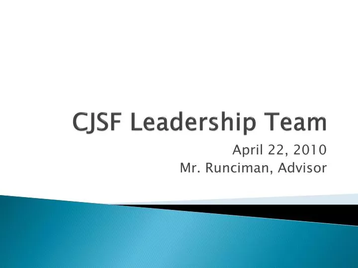 cjsf leadership team