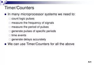 Timer/Counters