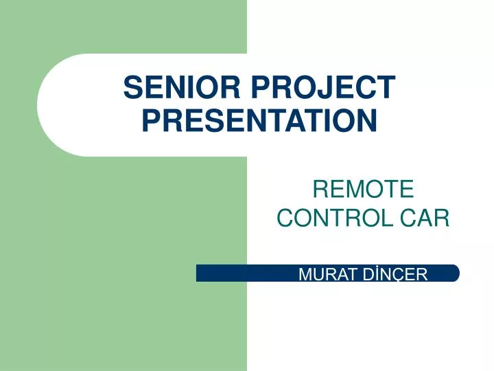 senior project presentation